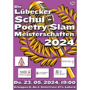 Plakat zum Poetry-Slam der Lübecker Schulen